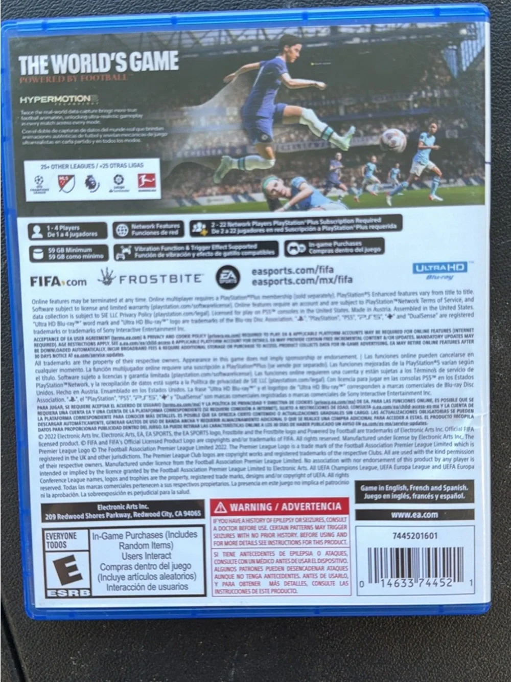 EA Sports FIFA 23 PS5 - Blue and White Cover Featuring K. Mbappé